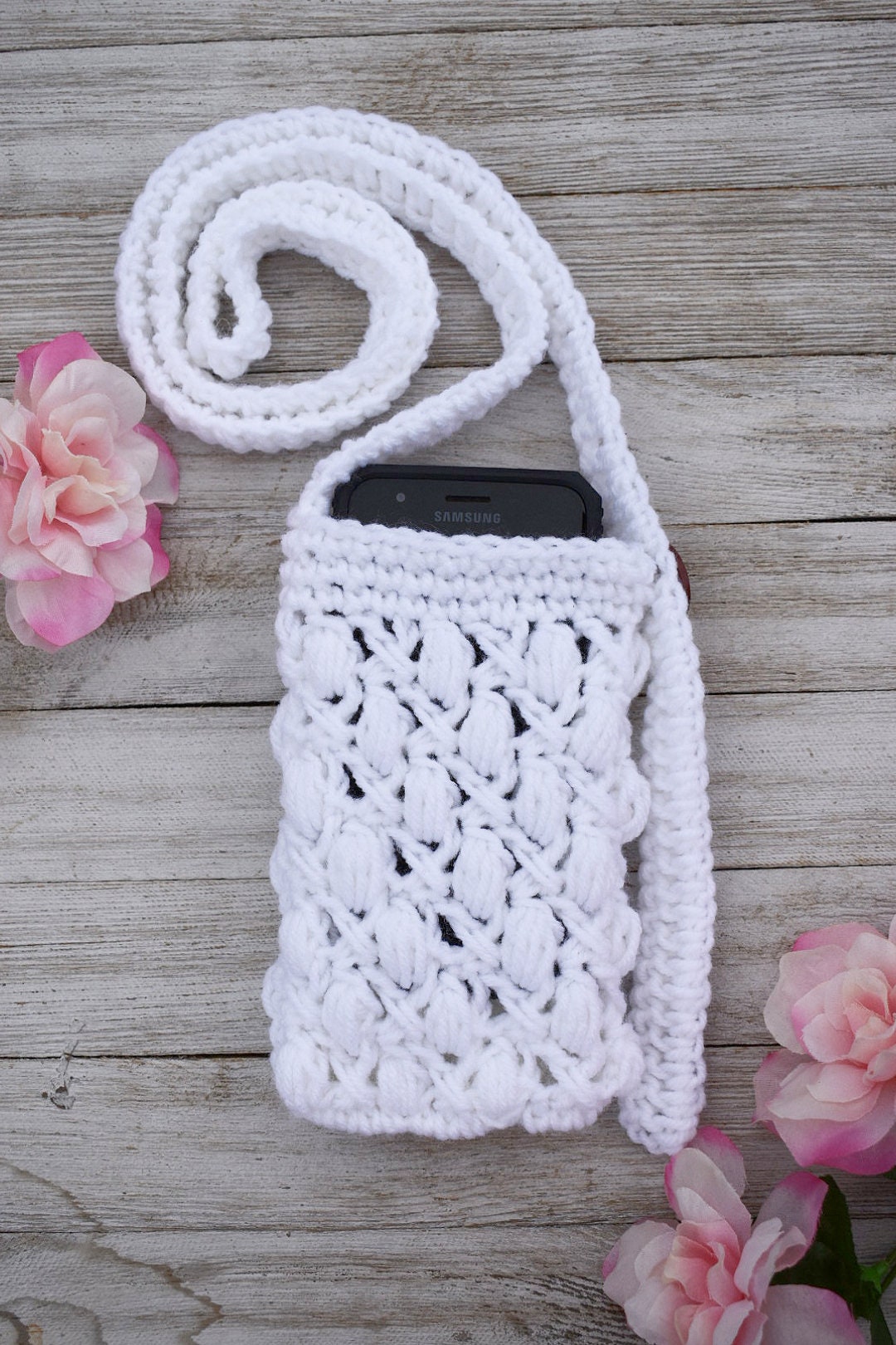 Crochet Phone Bag Pattern – Easy Minimalist Crossbody Purse (PDF Pattern)