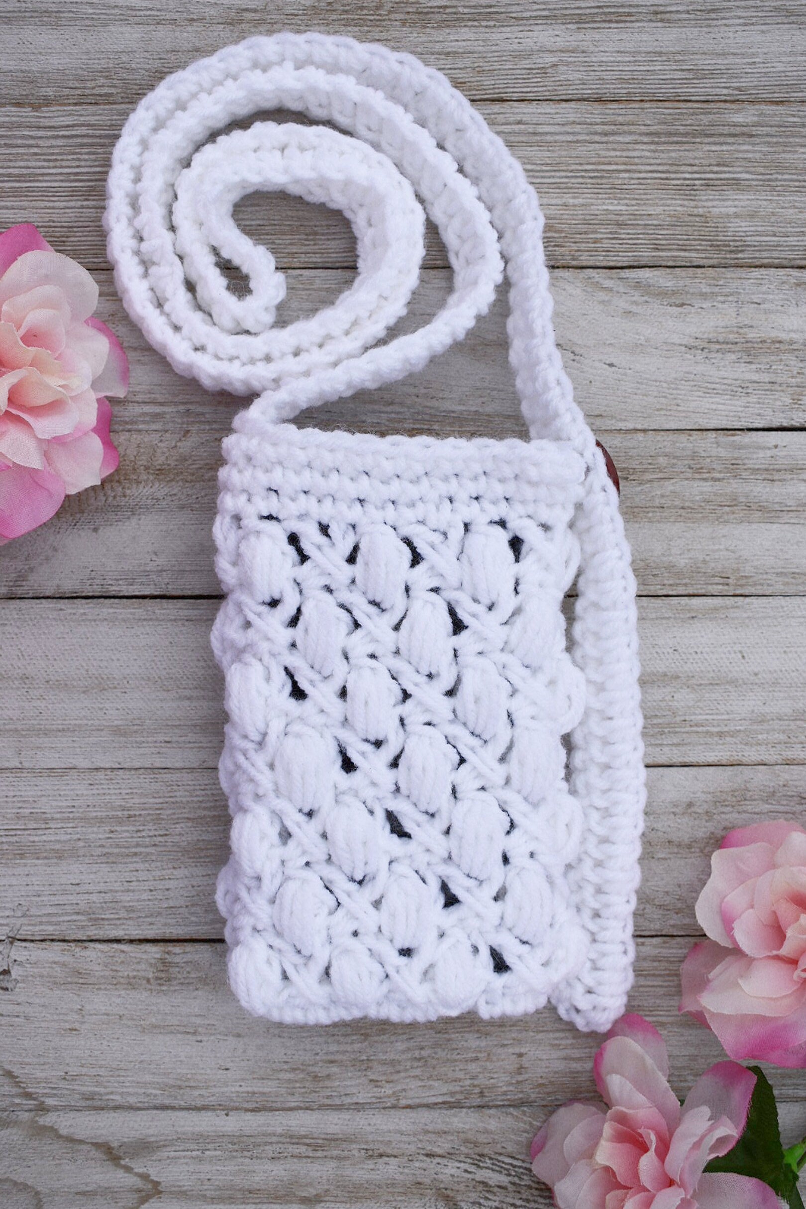 Crochet Phone Bag Pattern – Easy Minimalist Crossbody Purse (PDF Pattern)