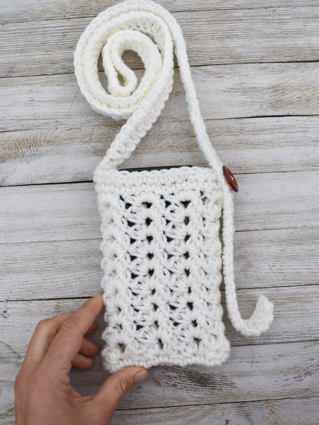 Crochet Phone Bag Pattern – Easy Crossbody Purse (PDF Pattern)