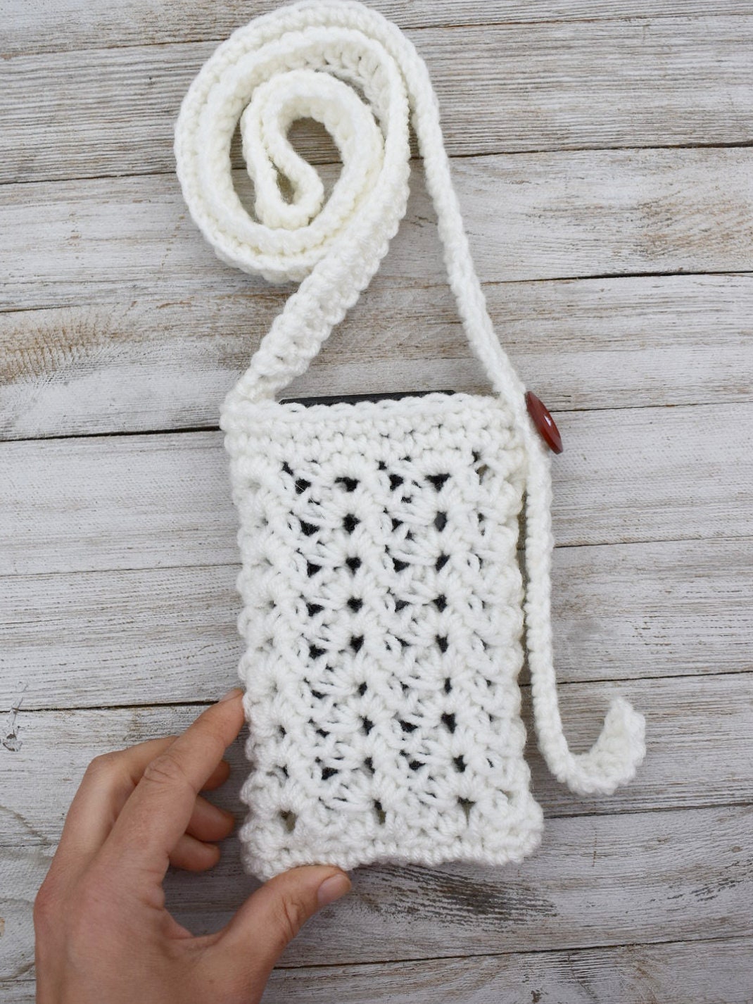 Crochet Phone Bag Pattern – Easy Crossbody Purse (PDF Pattern)