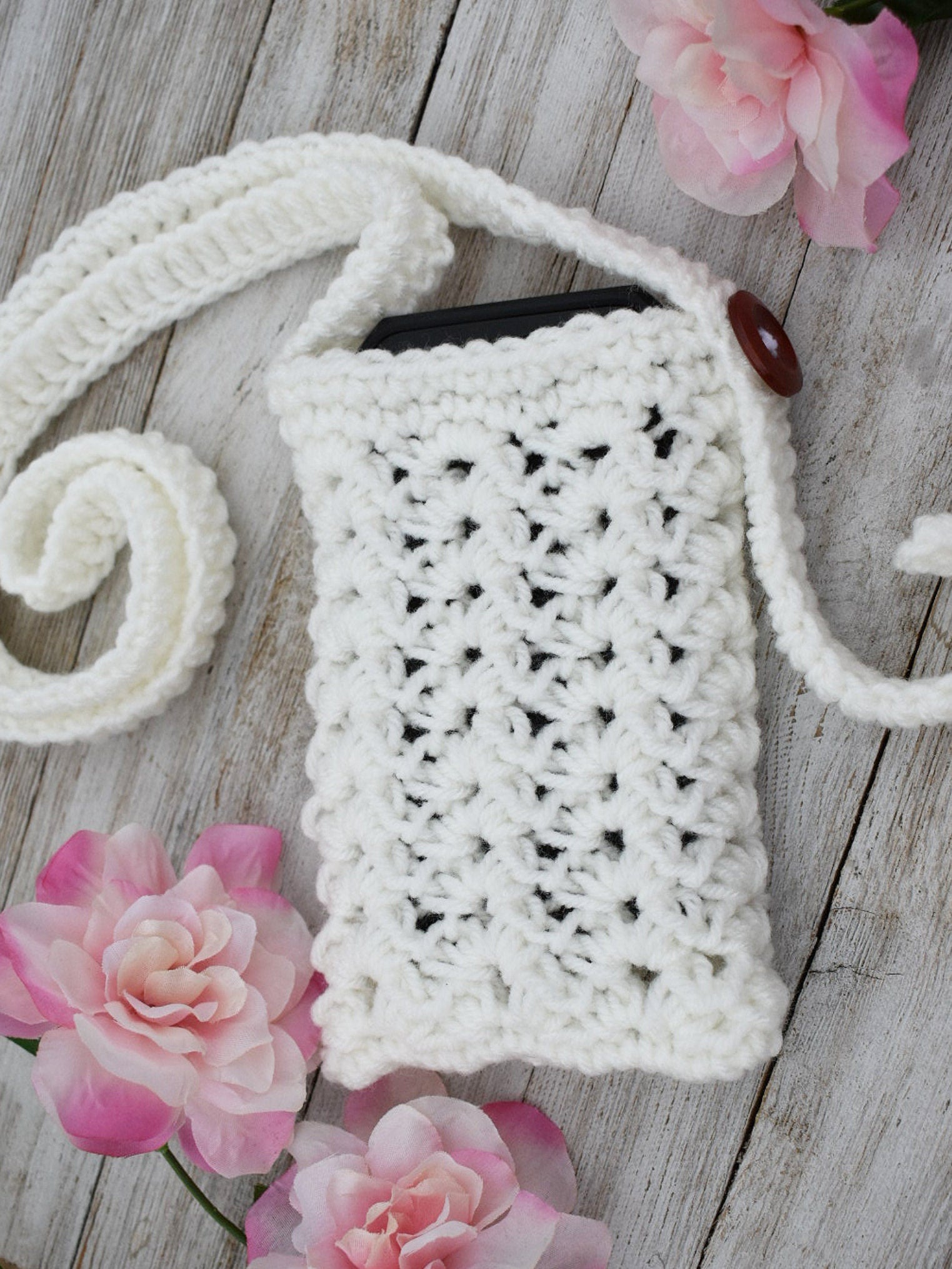 Crochet Phone Bag Pattern – Easy Crossbody Purse (PDF Pattern)