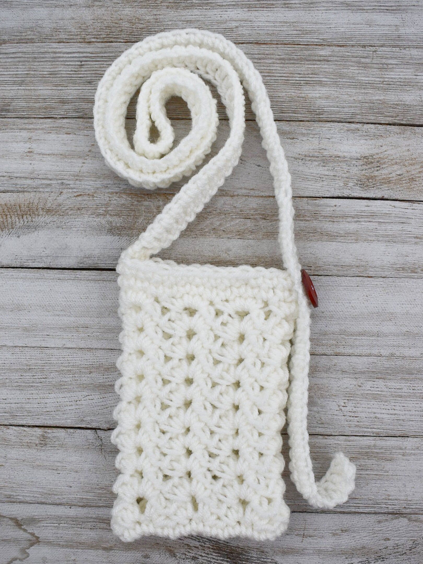 Crochet Phone Bag Pattern – Easy Crossbody Purse (PDF Pattern)