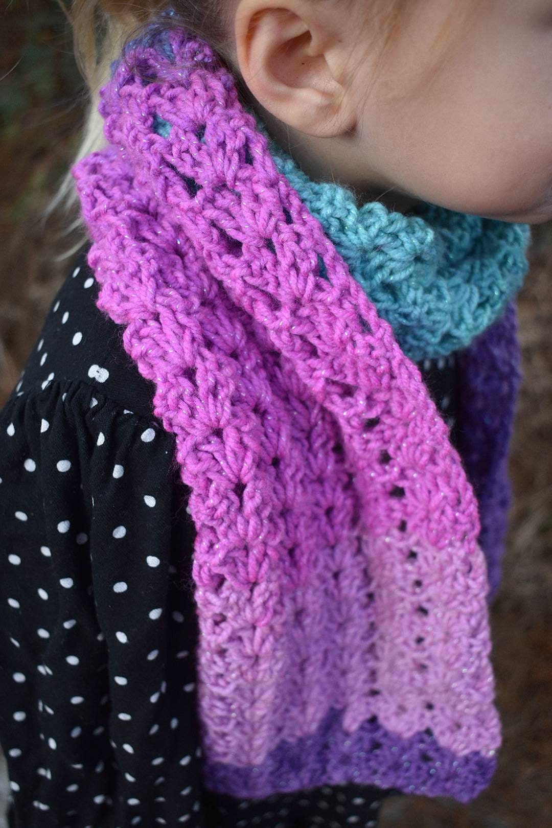 Crochet Scarf Pattern, Easy Beginner Scarves (Digital Download)