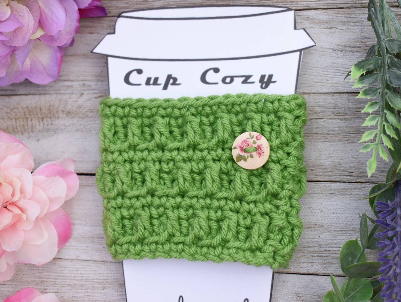Easy Crochet Cup Cozy Pattern – Beginner Friendly (PDF Pattern)