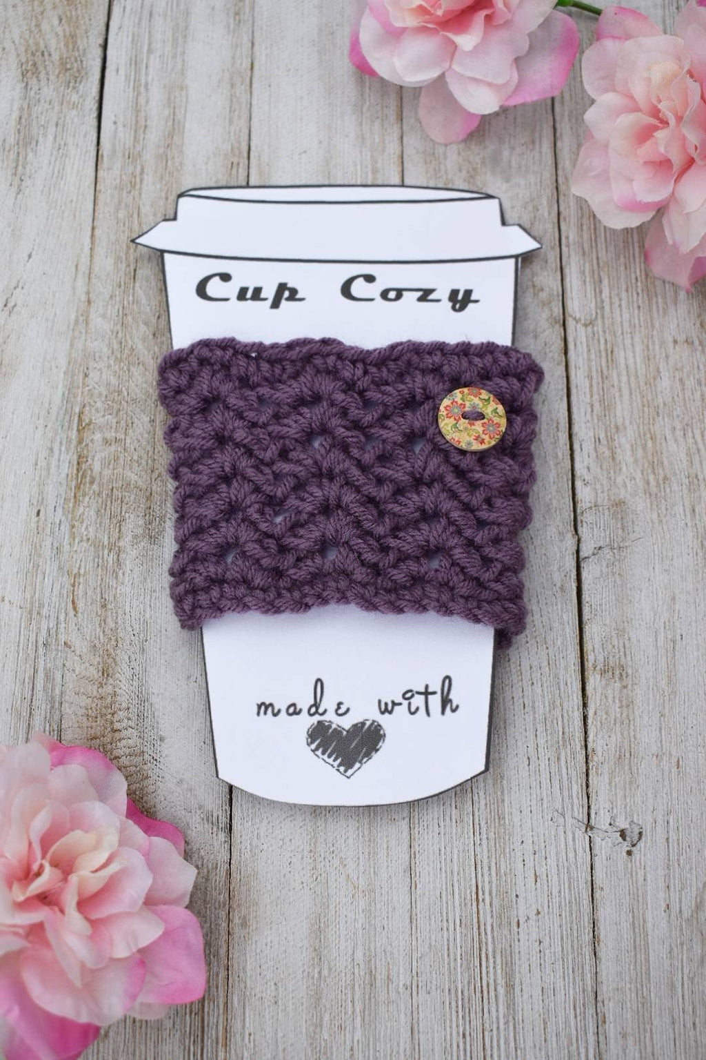 Crochet Cup Cozie Pattern – Easy Instant Download (PDF)