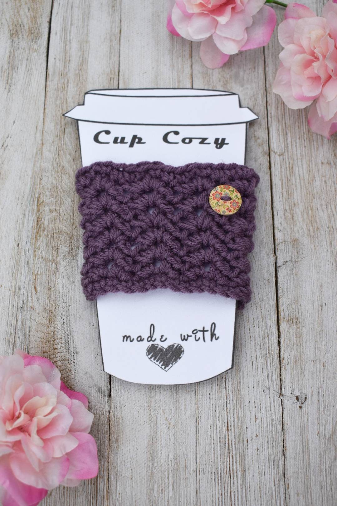 Crochet Cup Cozie Pattern – Easy Instant Download (PDF)