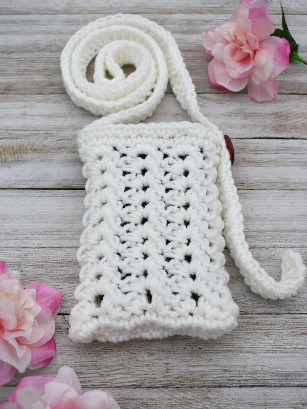 Crochet Phone Bag Pattern – Easy Crossbody Purse (PDF Pattern)
