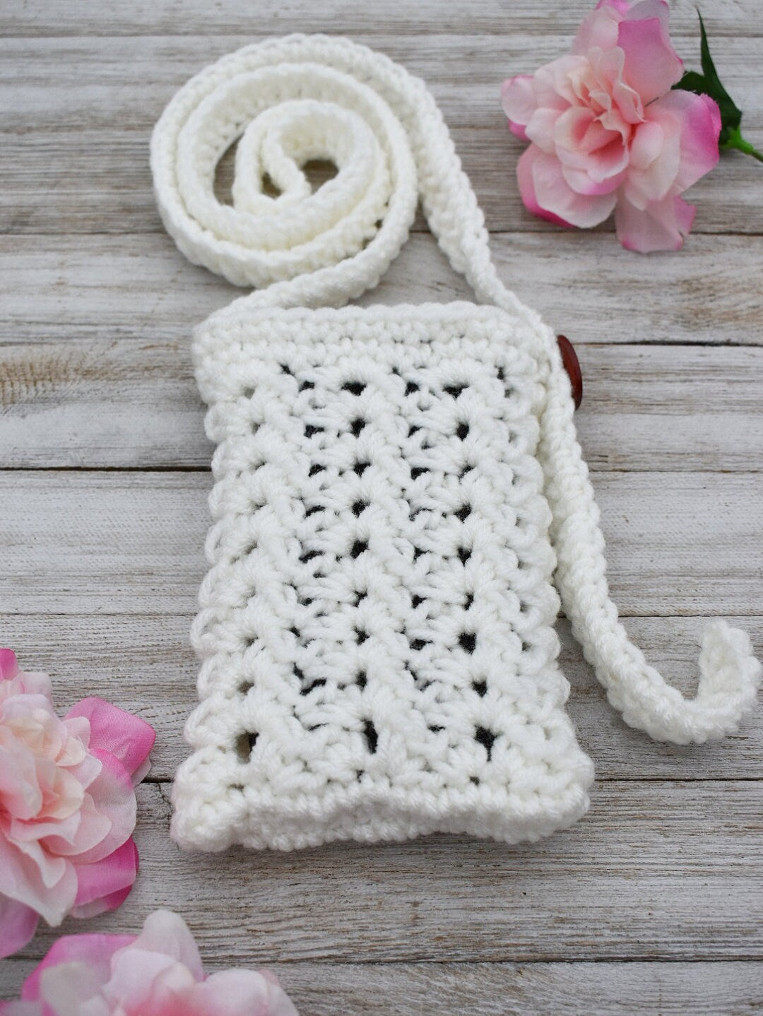 Crochet Phone Bag Pattern – Easy Crossbody Purse (PDF Pattern)