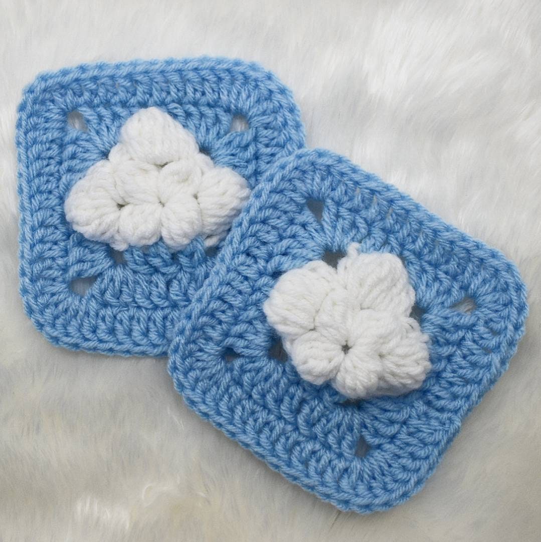 Cloud Granny Square Crochet Pattern (PDF Download)