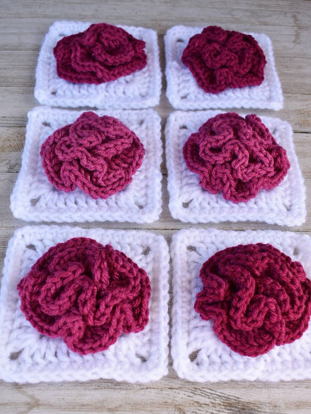 Celosia Flower Granny Square Crochet Pattern (PDF Pattern)