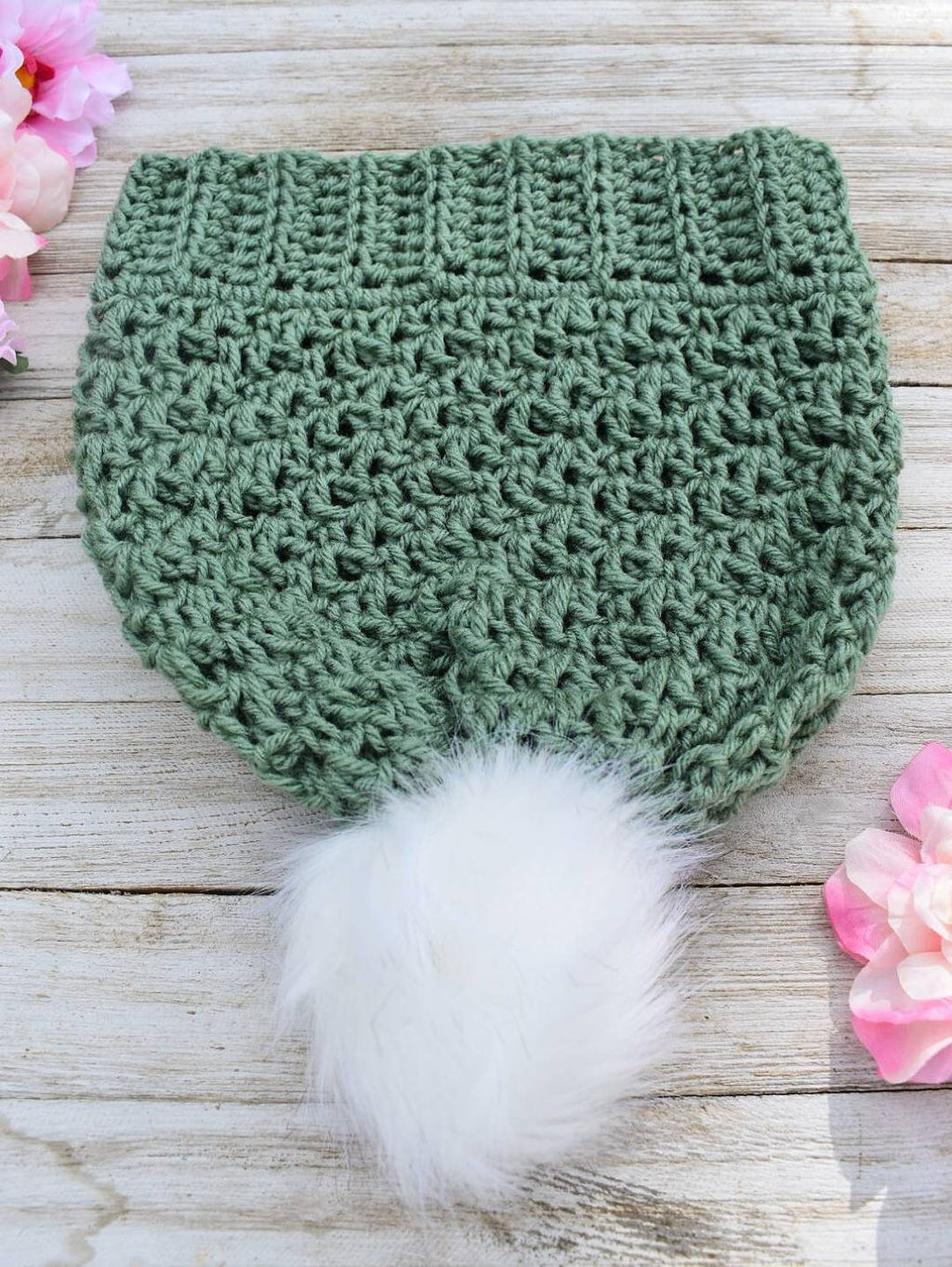 Crochet Slouch Hat Pattern, Women's Beanie, Easy Beginner Toque (Instant Download)