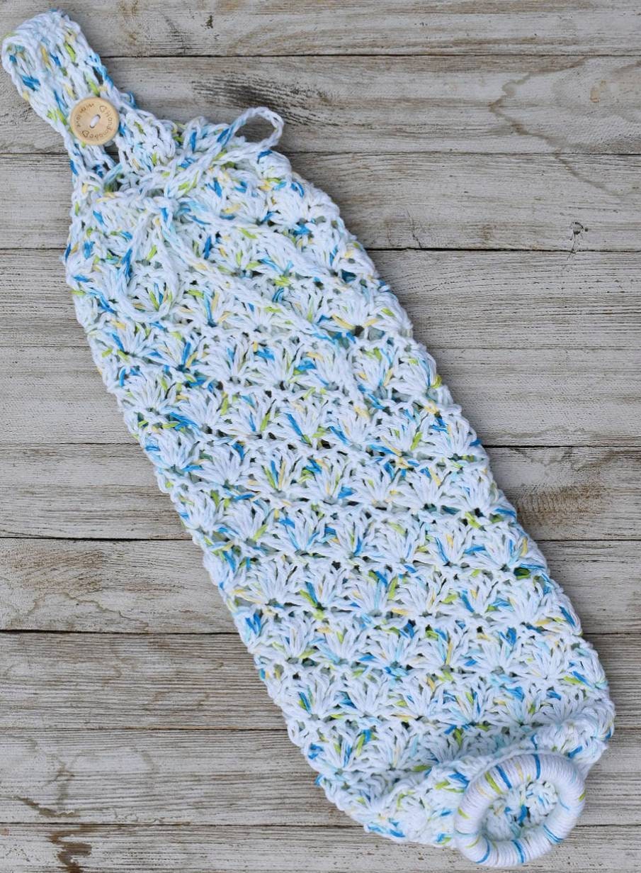 Crochet Grocery Bag Dispenser Pattern, Kitchen Storage (Digital Download)