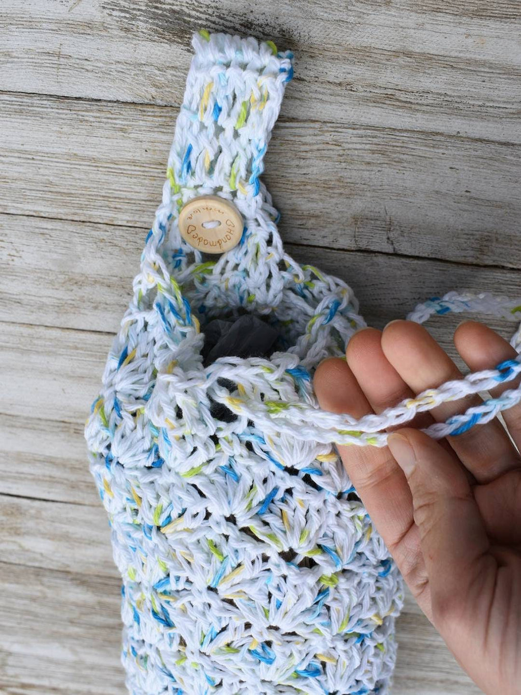 Crochet Grocery Bag Dispenser Pattern, Kitchen Storage (Digital Download)