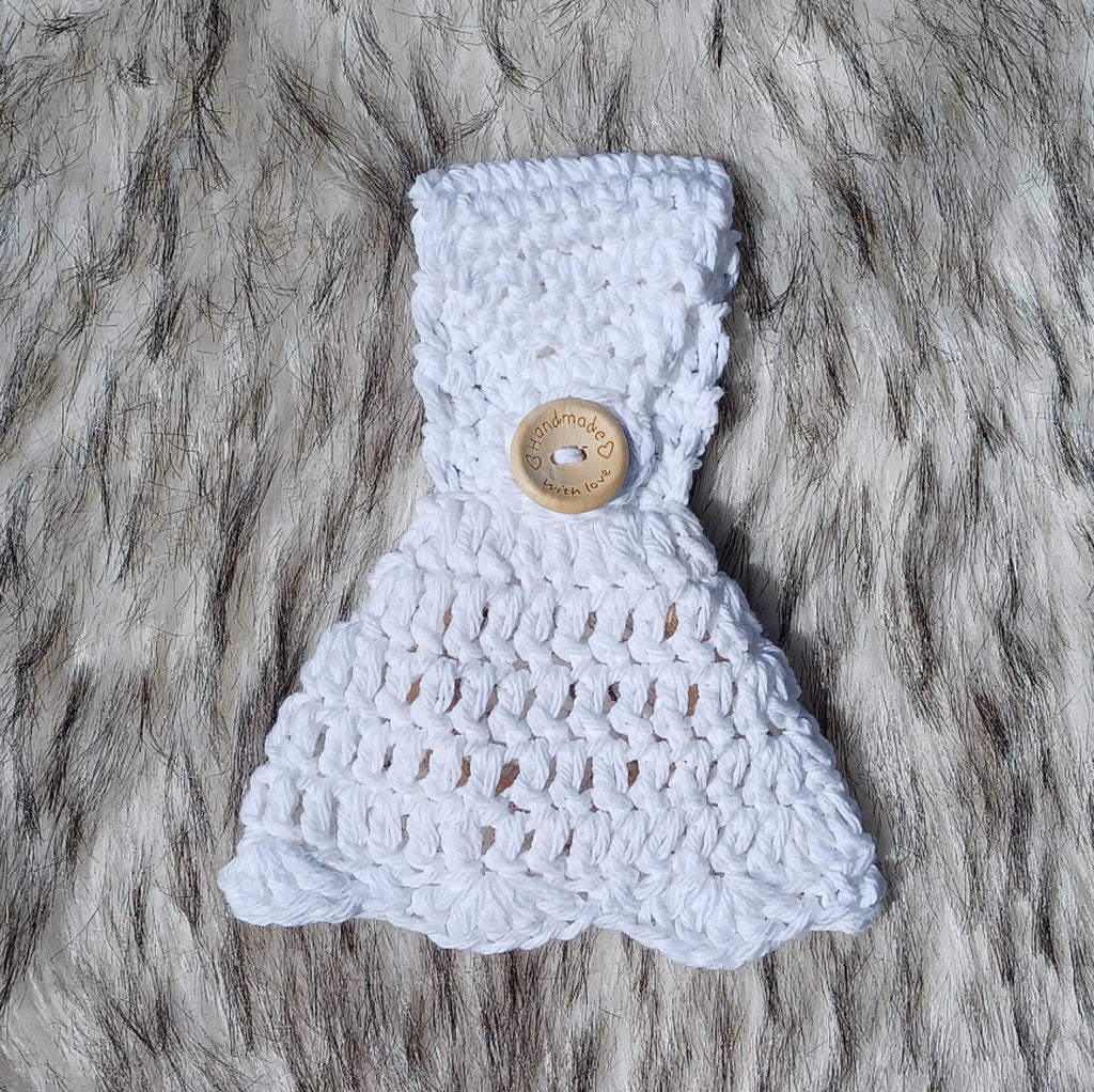 Crochet Towel Topper Pattern, Easy Skill Level (Digital Download)