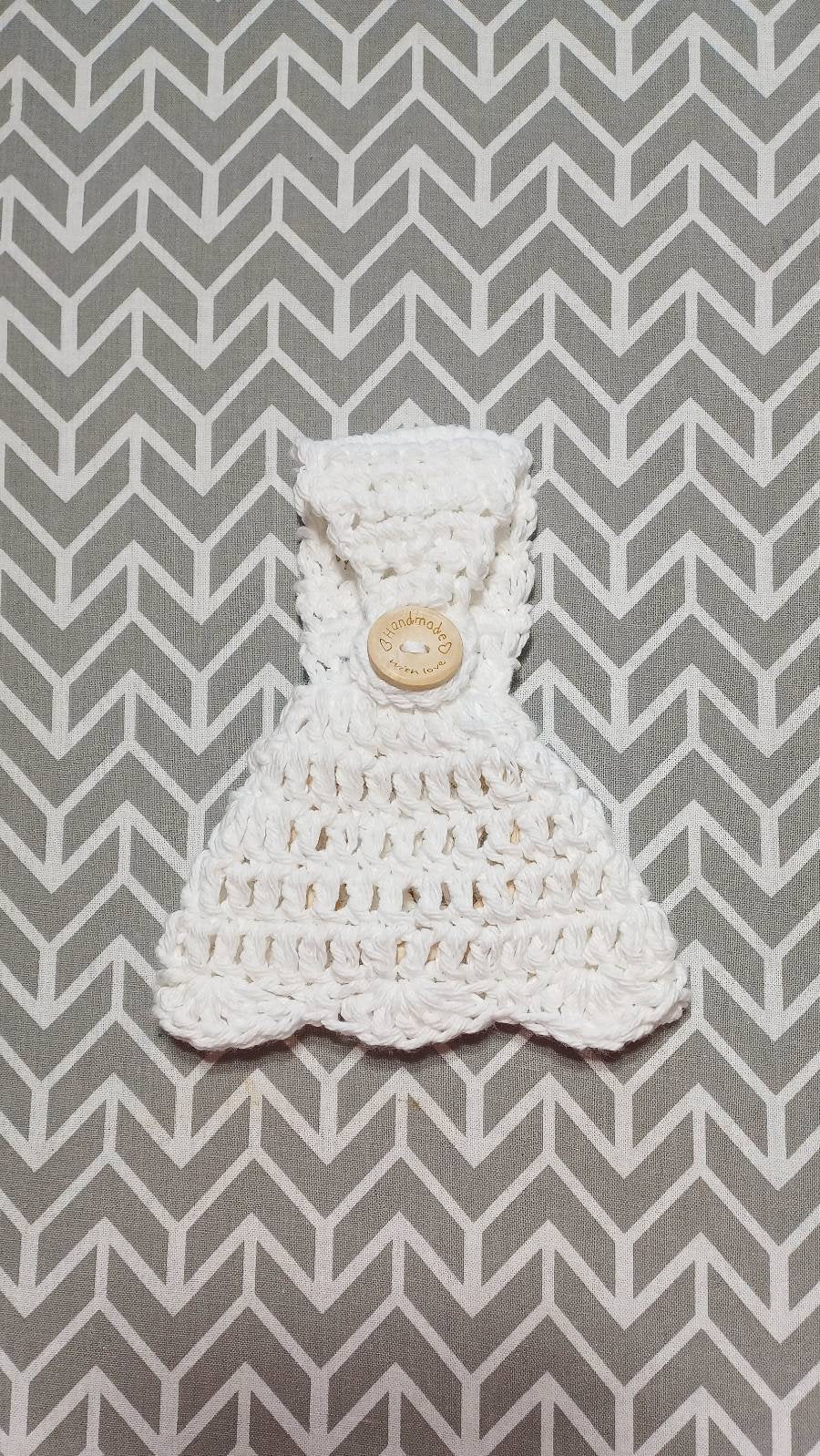 Crochet Towel Topper Pattern, Easy Skill Level (Digital Download)