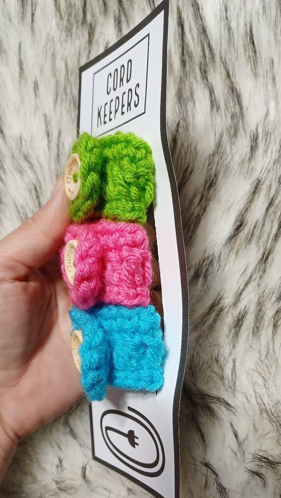 Crochet Cord Keeper Pattern, Printable Template (PDF Download)