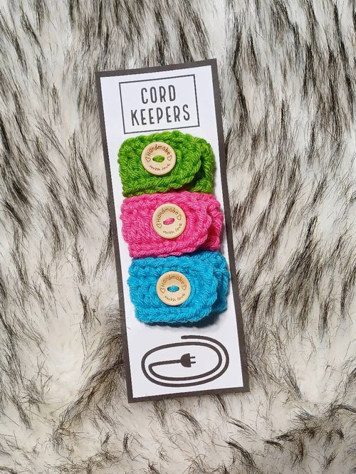 Crochet Cord Keeper Pattern, Printable Template (PDF Download)