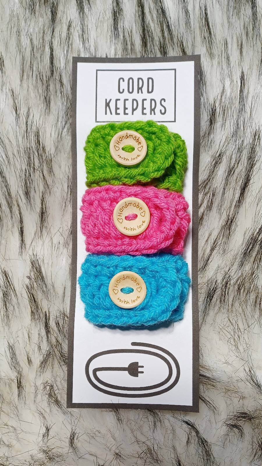 Crochet Cord Keeper Pattern, Printable Template (PDF Download)