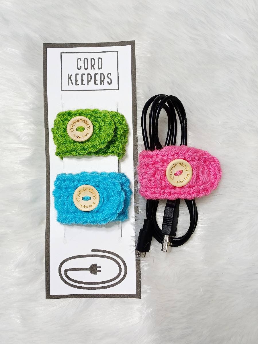 Crochet Cord Keeper Pattern, Printable Template (PDF Download)