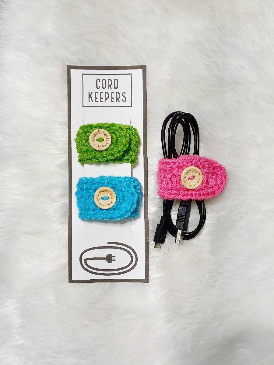 Crochet Cord Keeper Pattern, Printable Template (PDF Download)