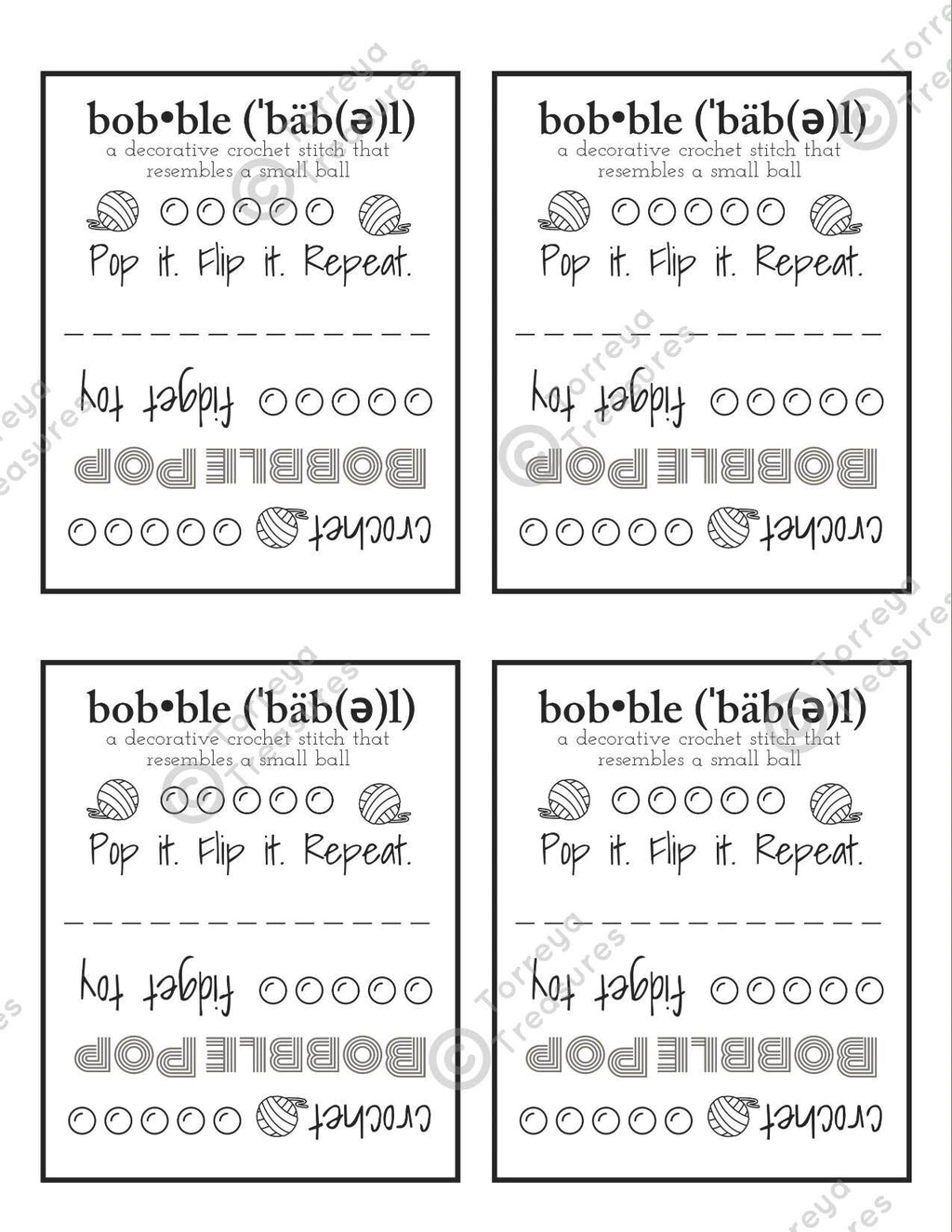 Bobble Pop Fidget Toy Crochet Pattern, instant download crochet instructions, digital pdf download, stocking stuffer toy, kids party favors