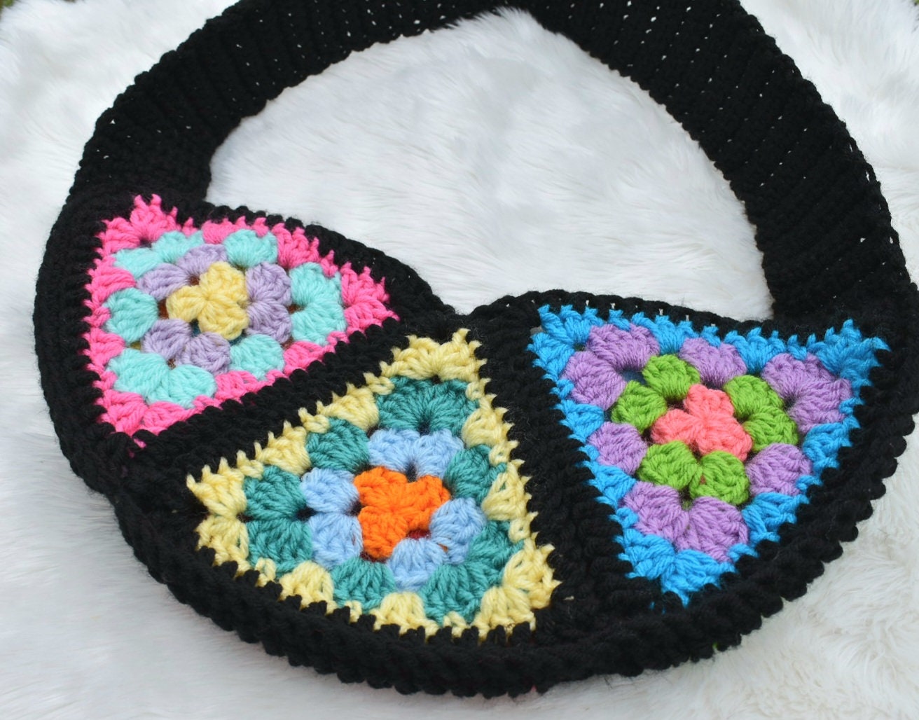 Crochet Granny Square Bum Bag Pattern, Festival Waist Bag (PDF Pattern)