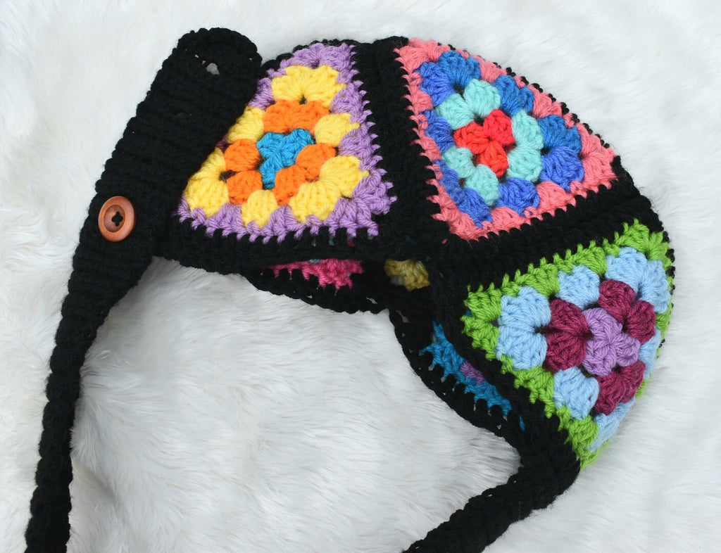 Crochet Granny Square Bum Bag Pattern, Festival Waist Bag (PDF Pattern)
