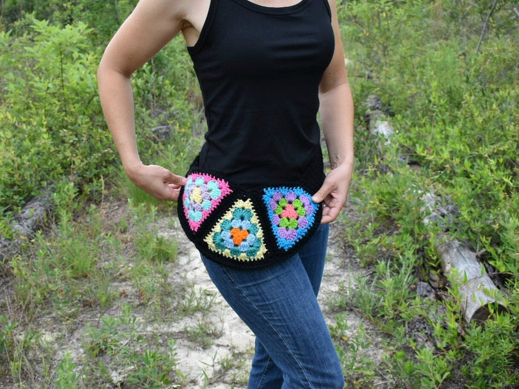 Crochet Granny Square Bum Bag Pattern, Festival Waist Bag (PDF Pattern)