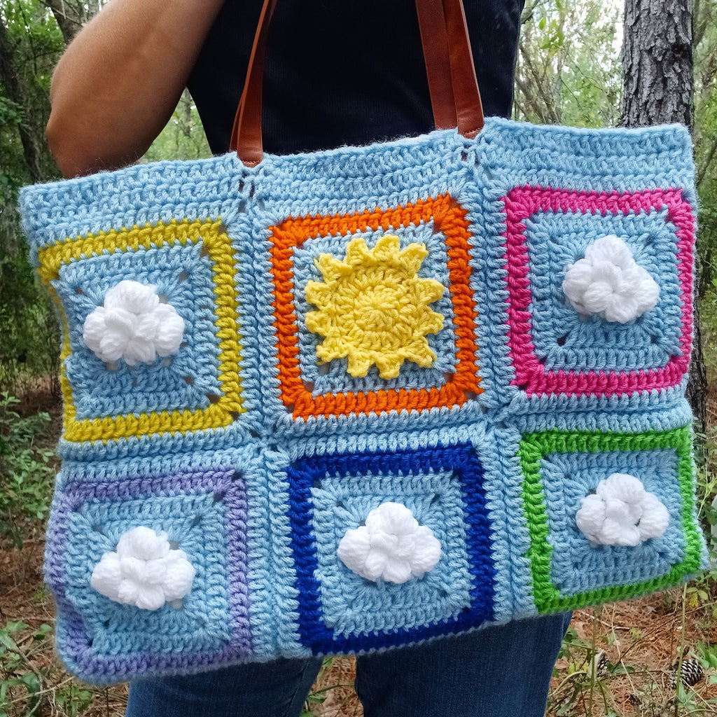 Cloud Granny Square Crochet Pattern (PDF Download)