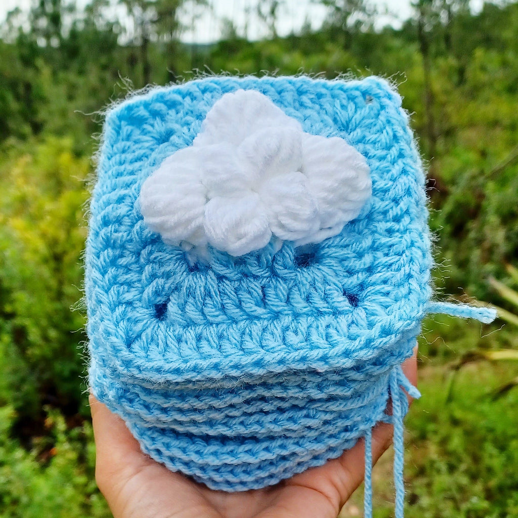 Cloud Granny Square Crochet Pattern (PDF Download)