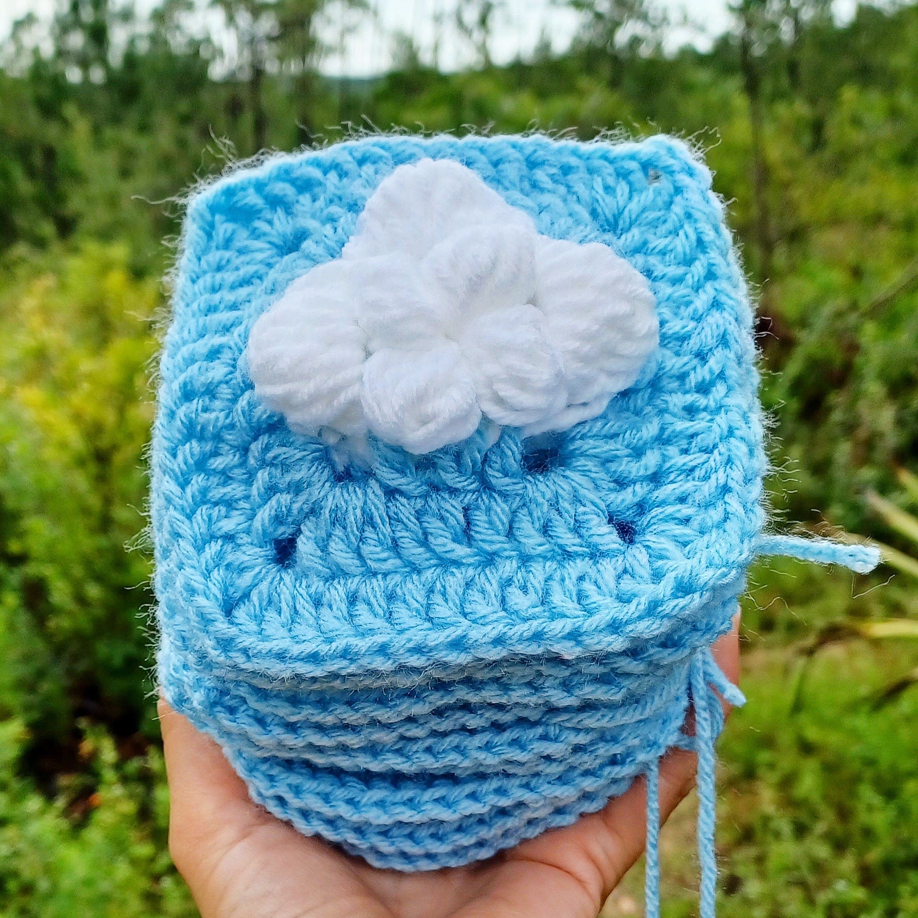 Cloud Granny Square Crochet Pattern (PDF Download)