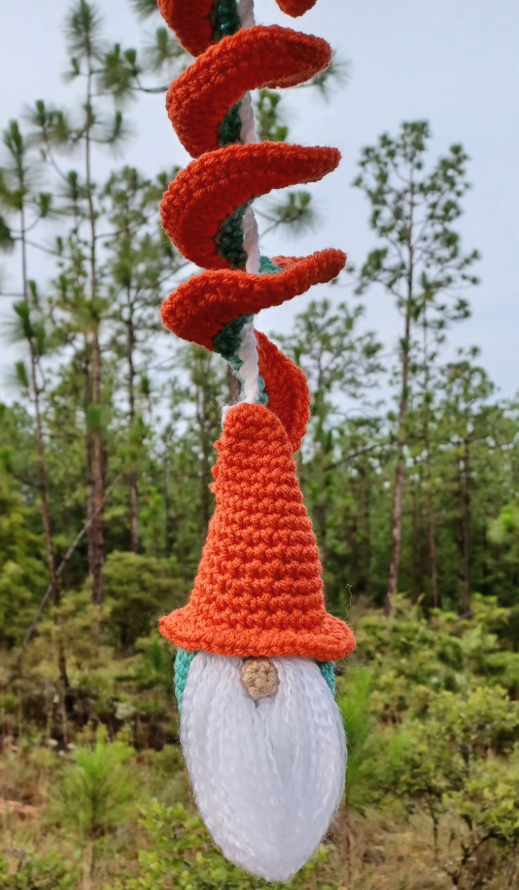 Gnome Wind Spinner Crochet Pattern, Garden Wind Chime (Digital Download)