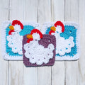 Chicken Granny Square Crochet Pattern, Easy Download (PDF)