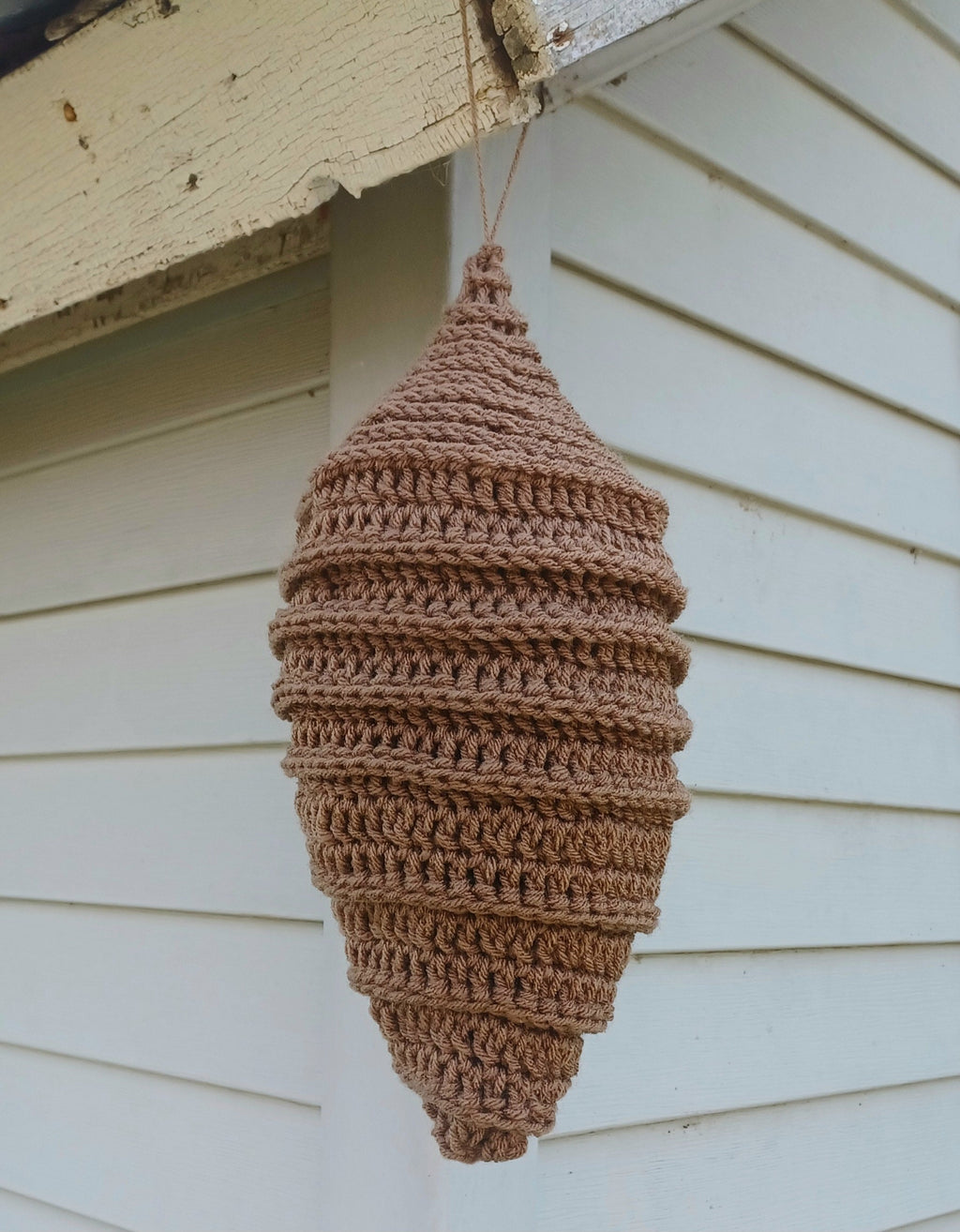 Crochet Decoy Wasp Nest Pattern, Natural Bee Repellent (Digital Download)