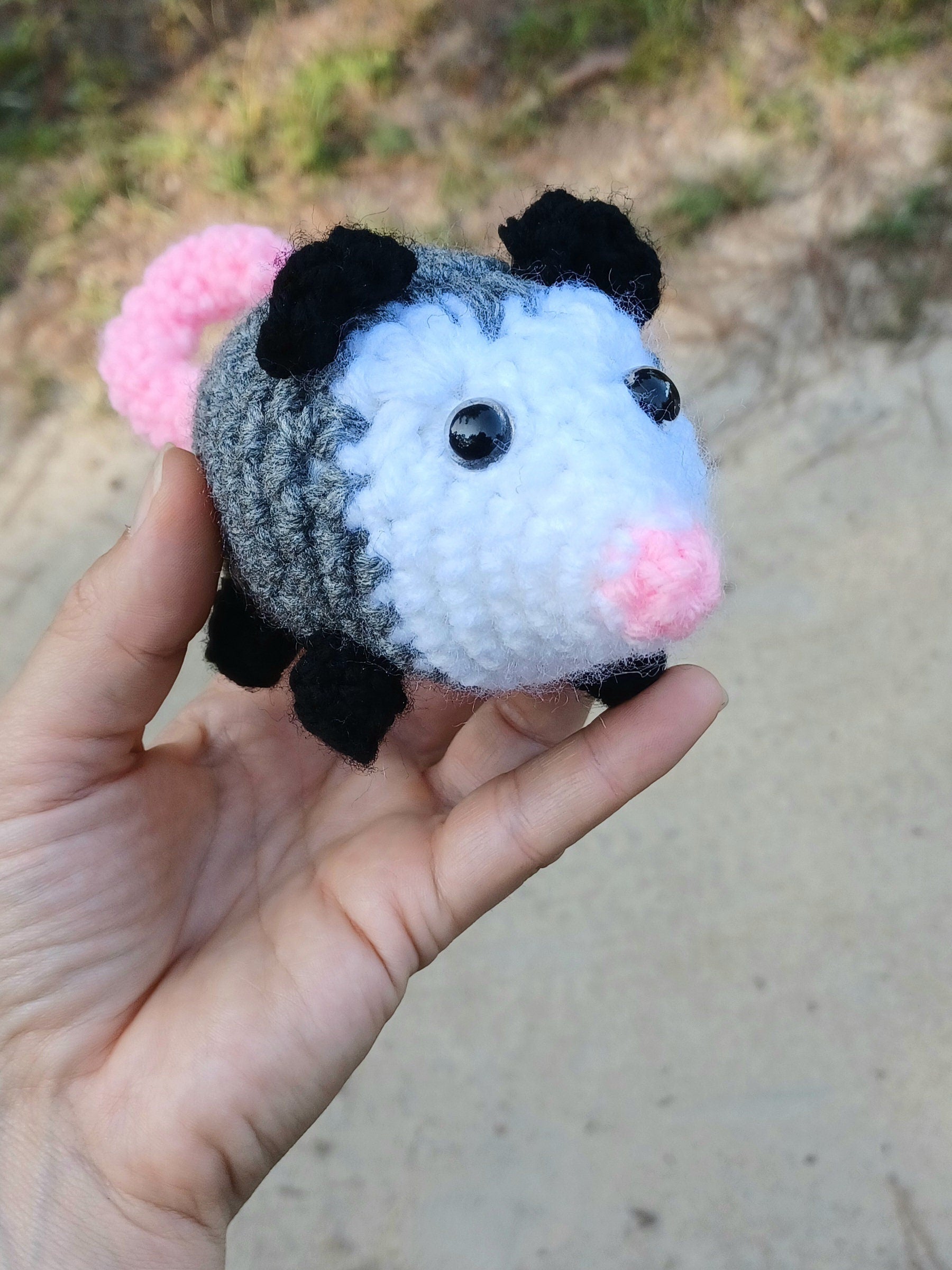 Pocket Possum Crochet Pattern, Amigurumi Opossum (PDF Pattern)