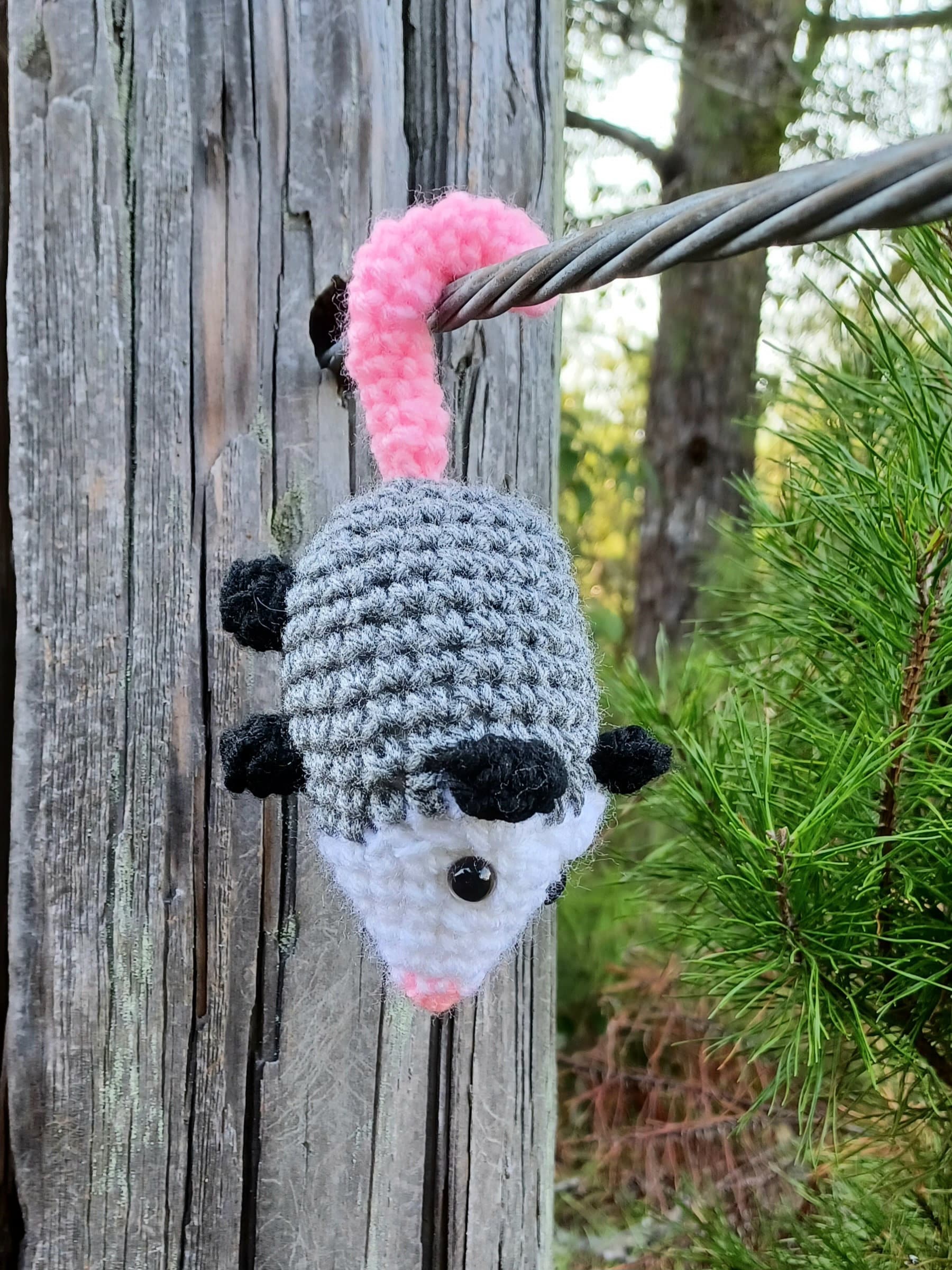 Pocket Possum Crochet Pattern, Amigurumi Opossum (PDF Pattern)