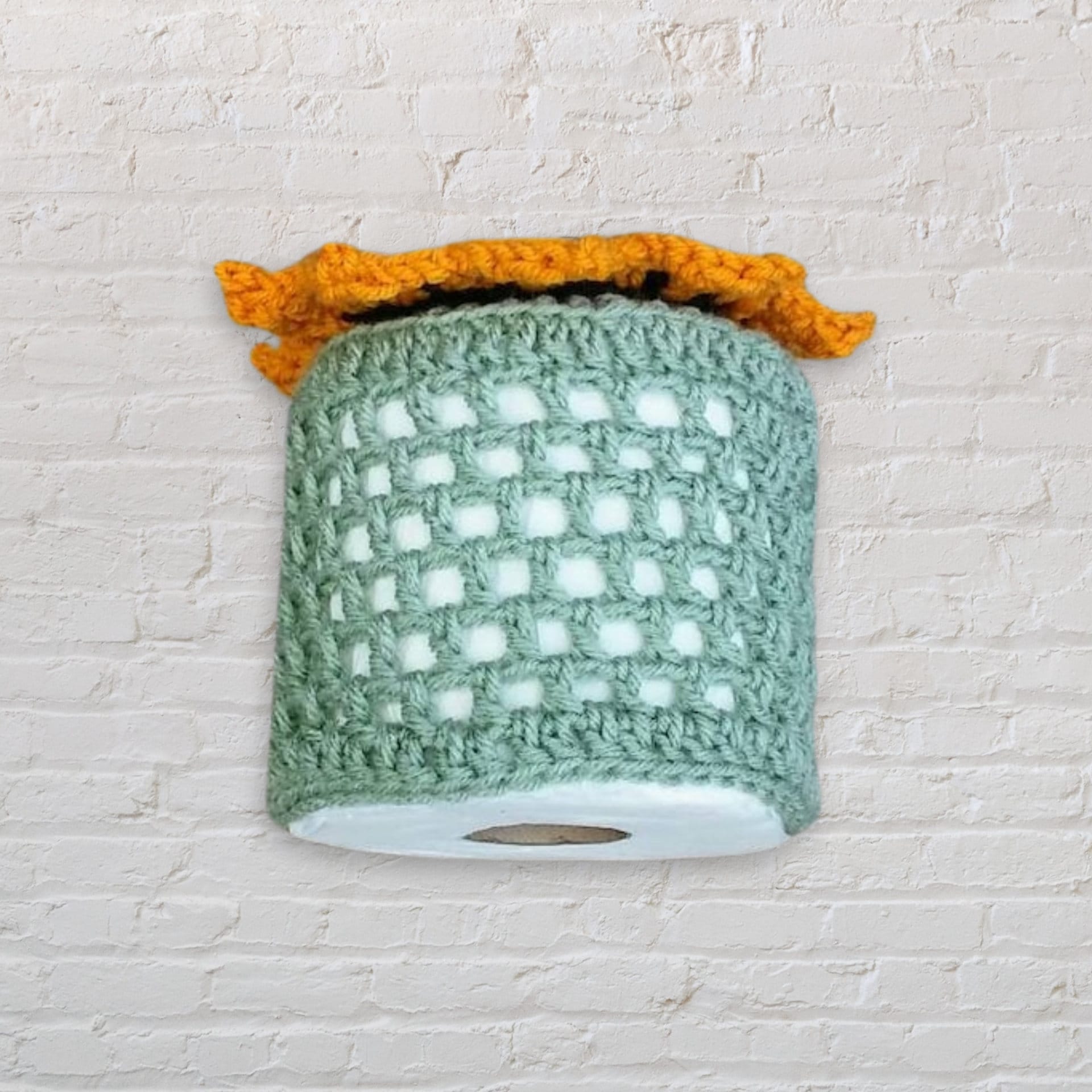 Crochet Sunflower Toilet Paper Cover Pattern (PDF Pattern)