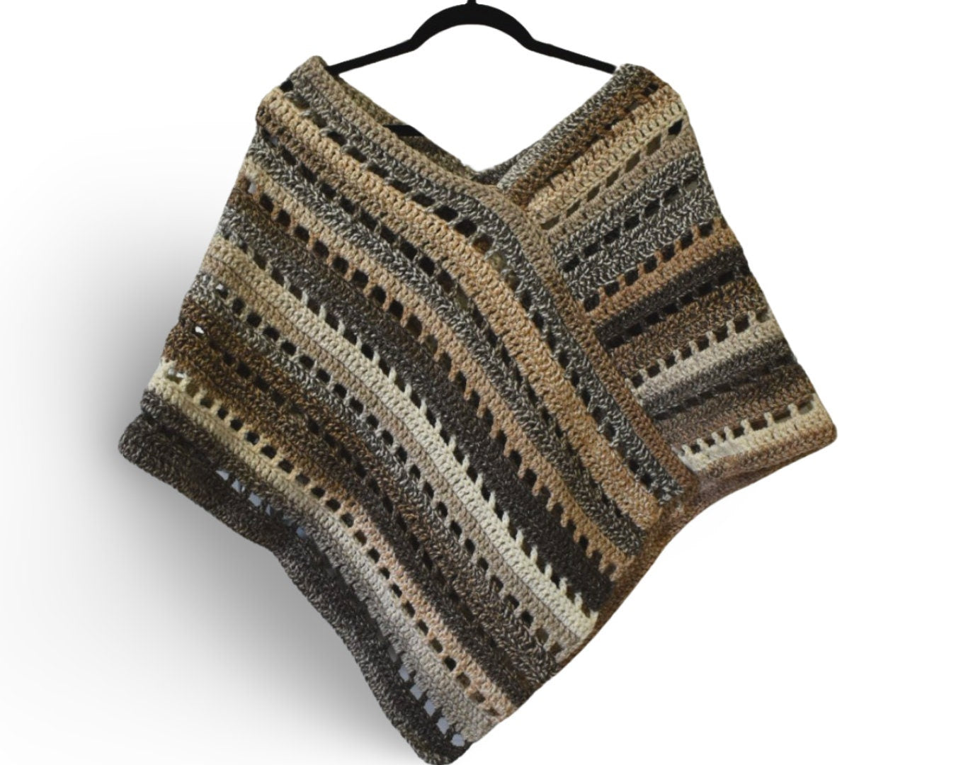 Easy Crochet Poncho Pattern: Women's Shawl (PDF Download)