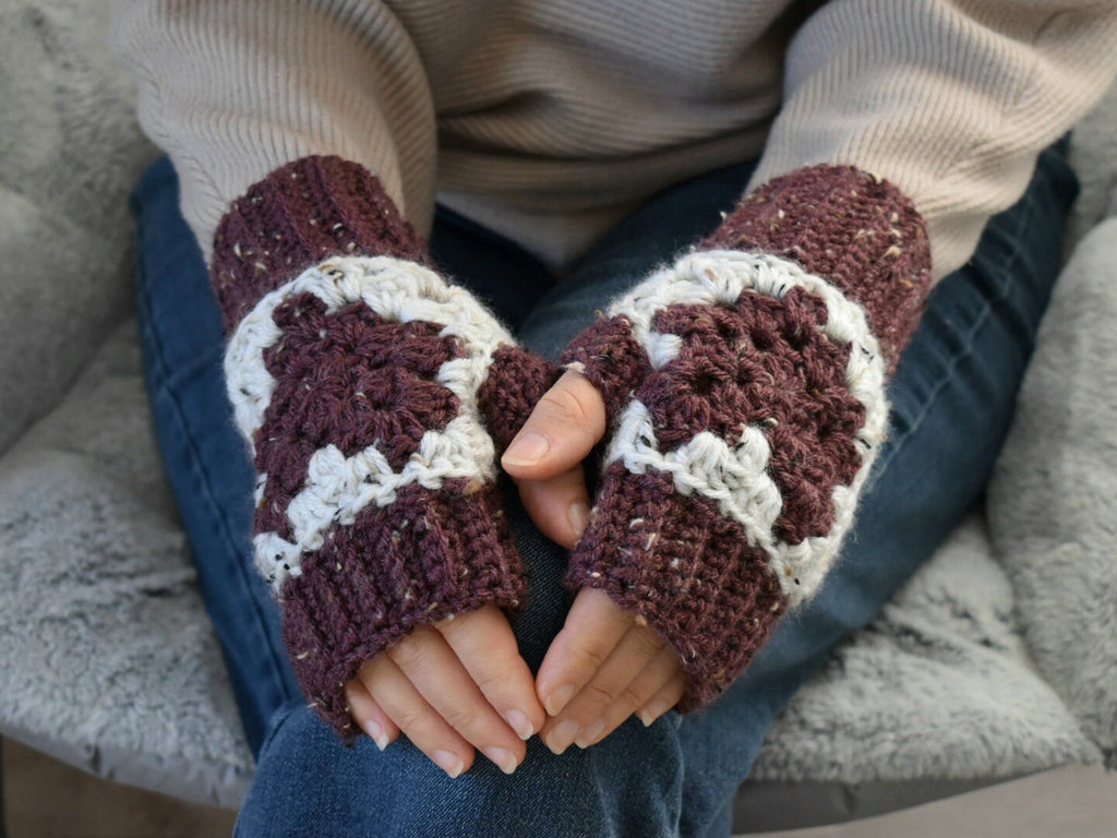 Heart2Heart Crochet Fingerless Mitts Pattern: Women's Gloves (Digital Download)