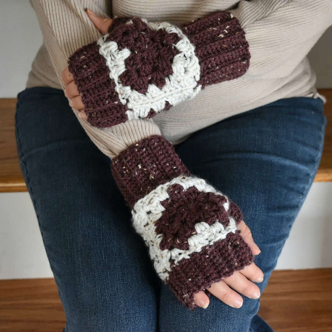 Heart2Heart Crochet Fingerless Mitts Pattern: Women's Gloves (Digital Download)