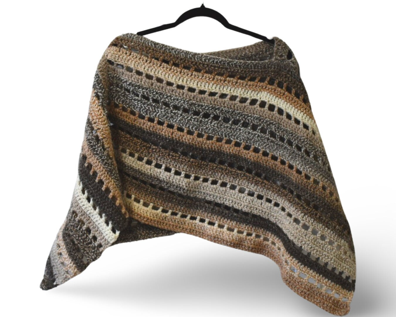 Easy Crochet Poncho Pattern: Women's Shawl (PDF Download)