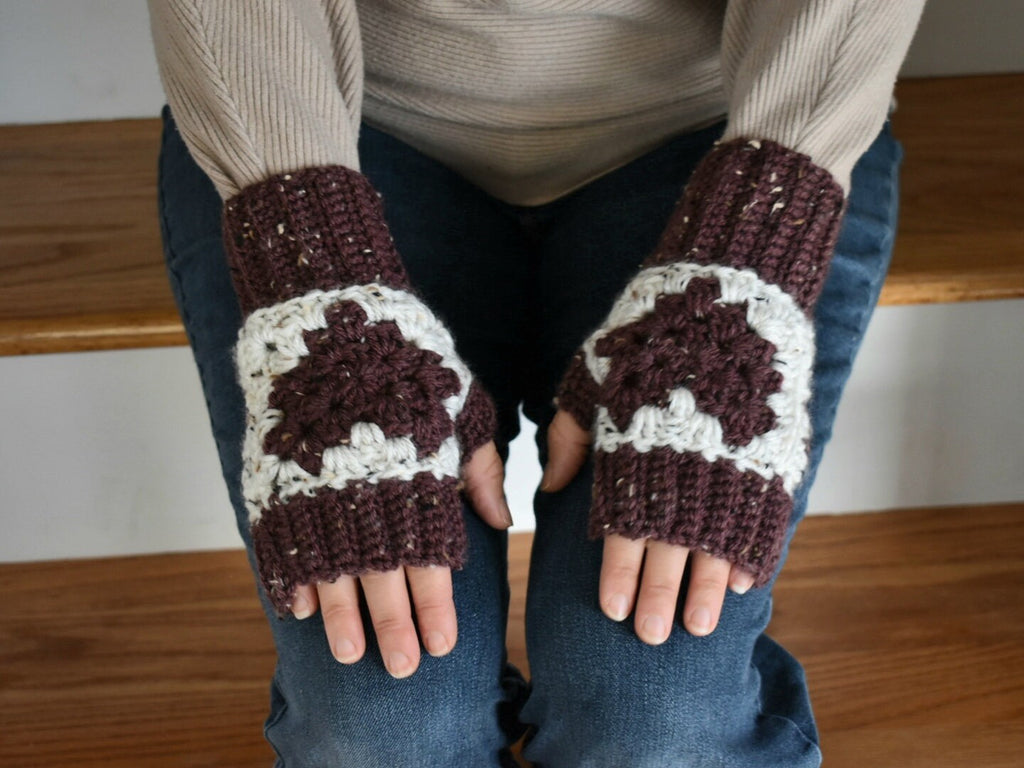 Heart2Heart Crochet Fingerless Mitts Pattern: Women's Gloves (Digital Download)