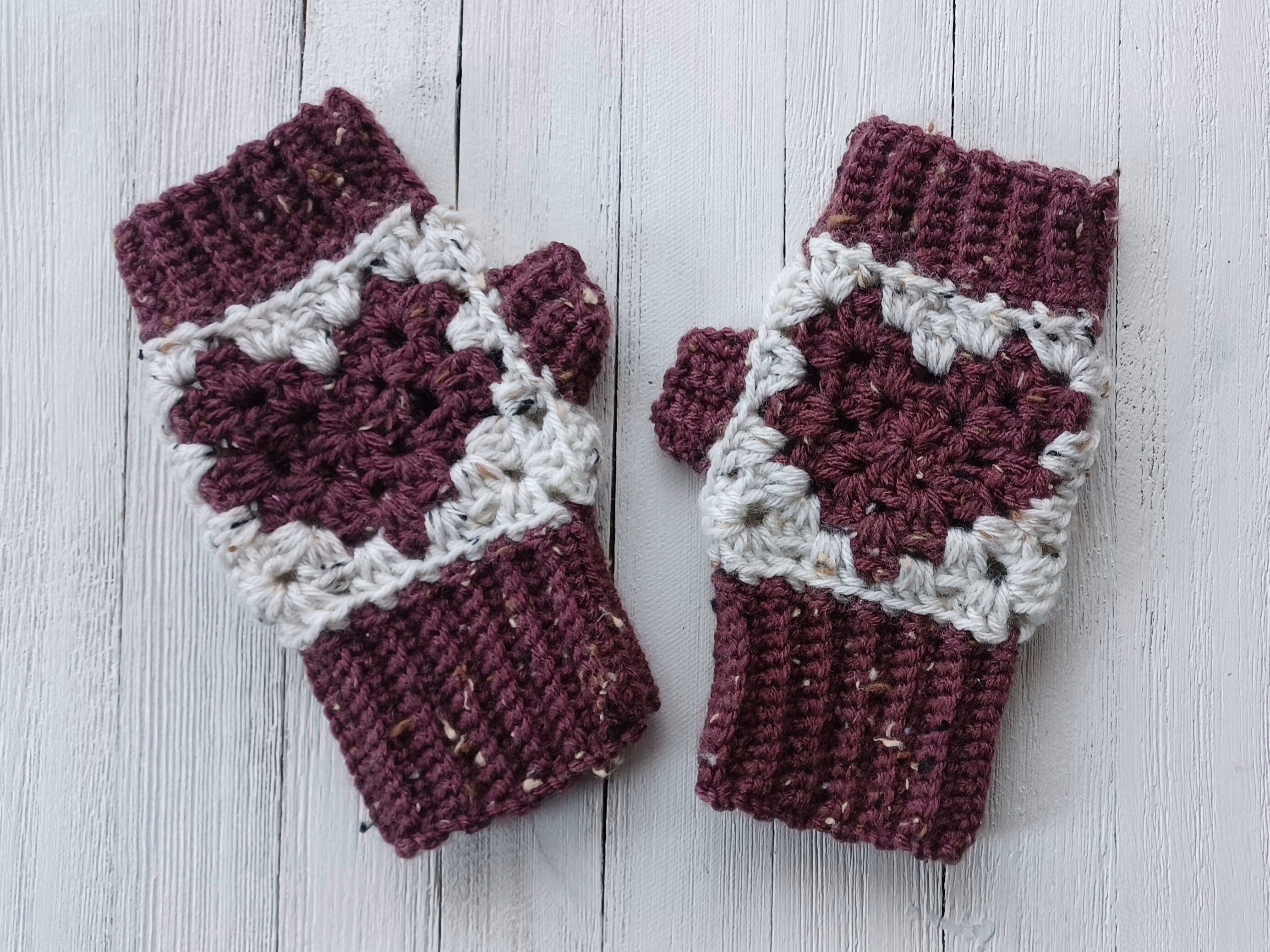 Heart2Heart Crochet Fingerless Mitts Pattern: Women's Gloves (Digital Download)