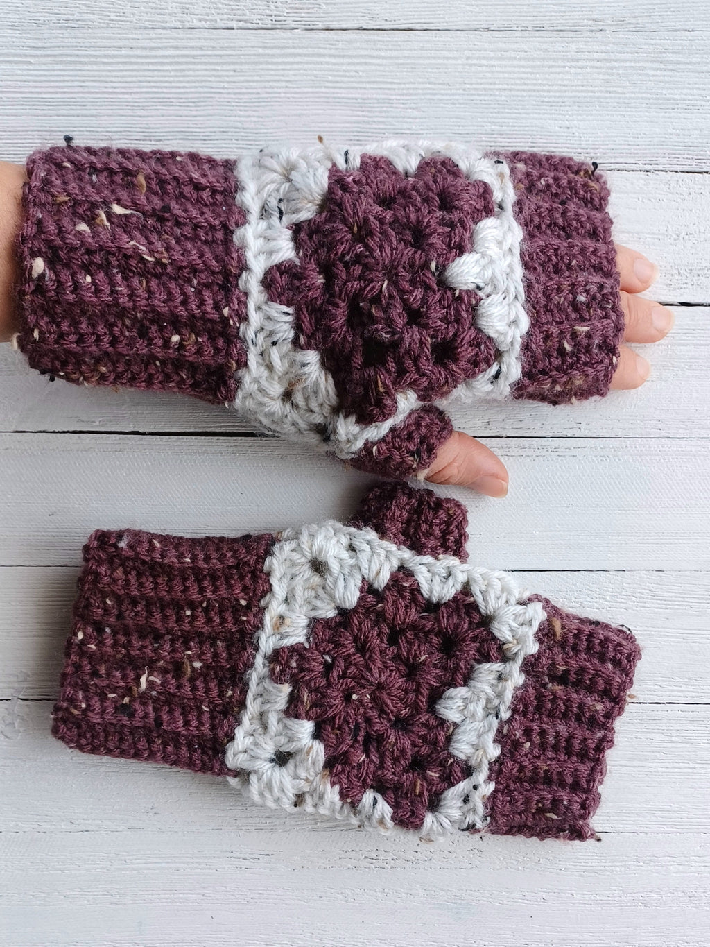 Heart2Heart Crochet Fingerless Mitts Pattern: Women's Gloves (Digital Download)