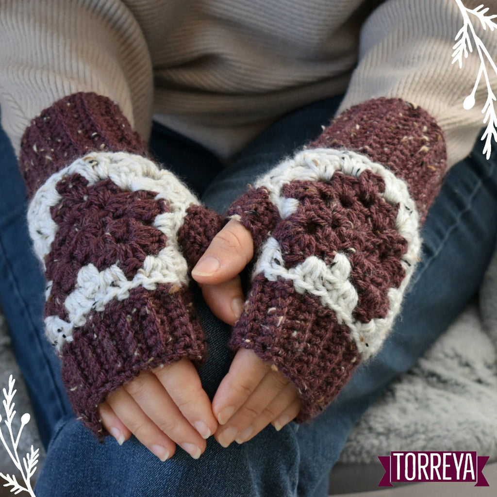 Heart2Heart Crochet Fingerless Mitts Pattern: Women's Gloves (Digital Download)
