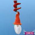 Gnome Wind Spinner Crochet Pattern, Garden Wind Chime (Digital Download)