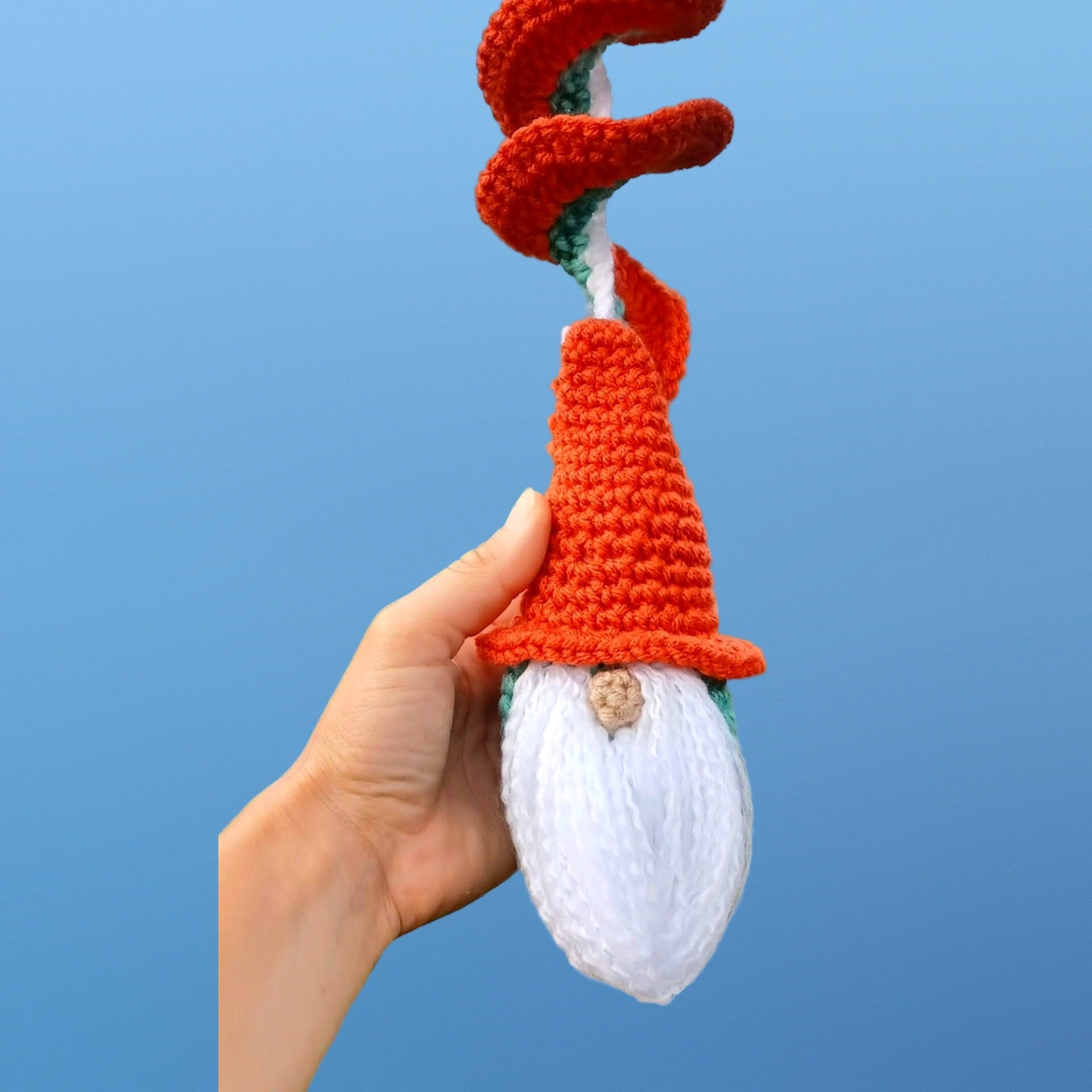 Gnome Wind Spinner Crochet Pattern, Garden Wind Chime (Digital Download)