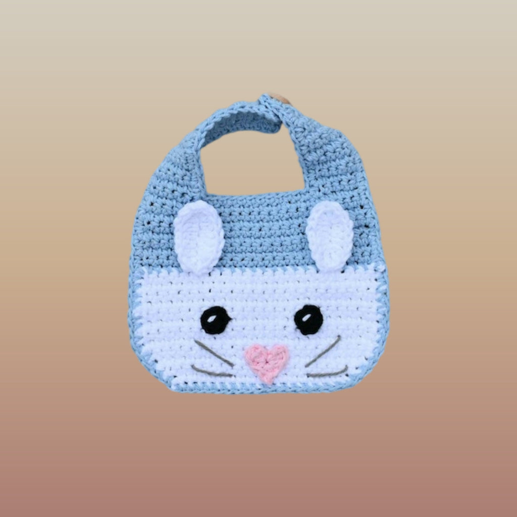 Vincent Bunny Baby Bib Crochet Pattern (PDF Download)