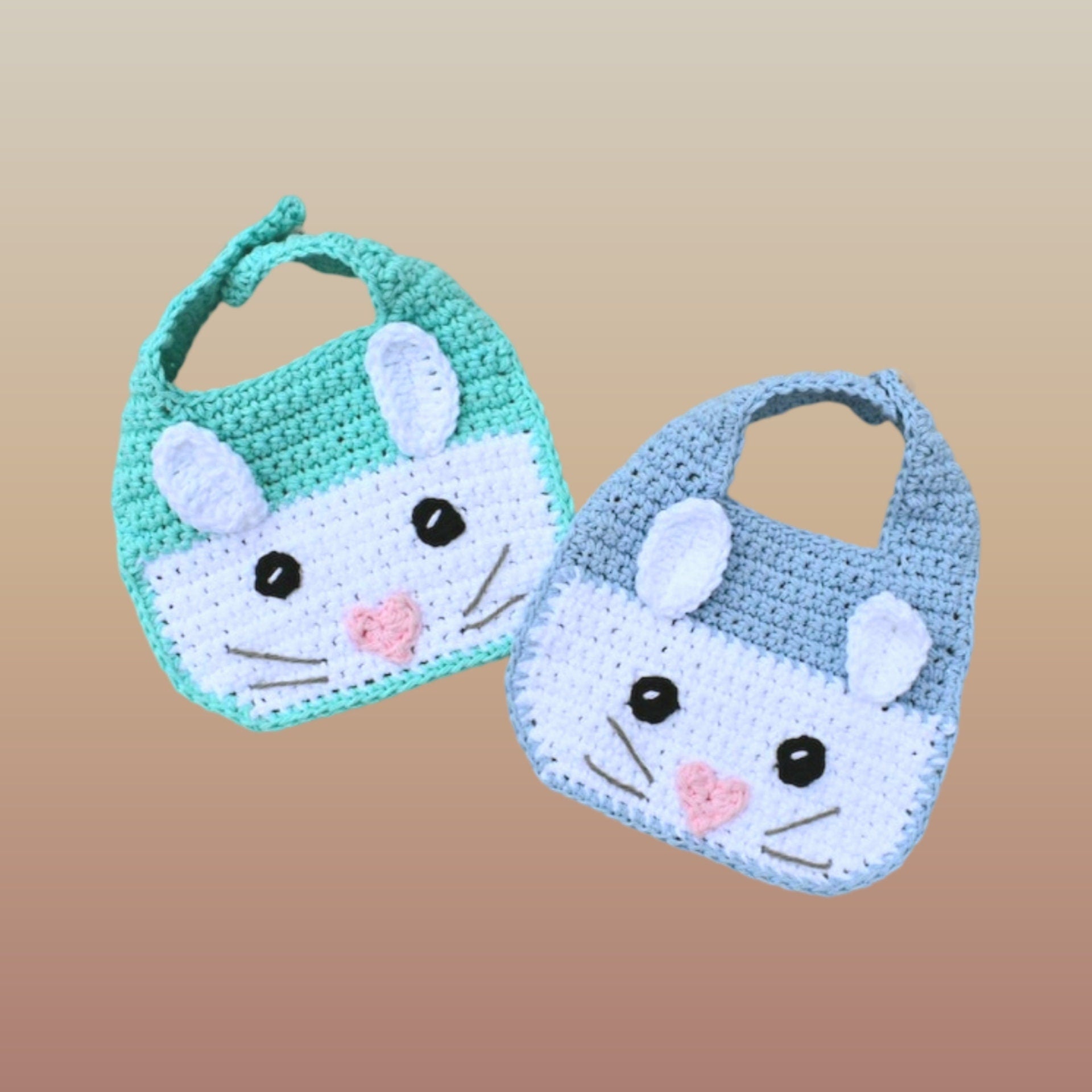 Vincent Bunny Baby Bib Crochet Pattern (PDF Download)
