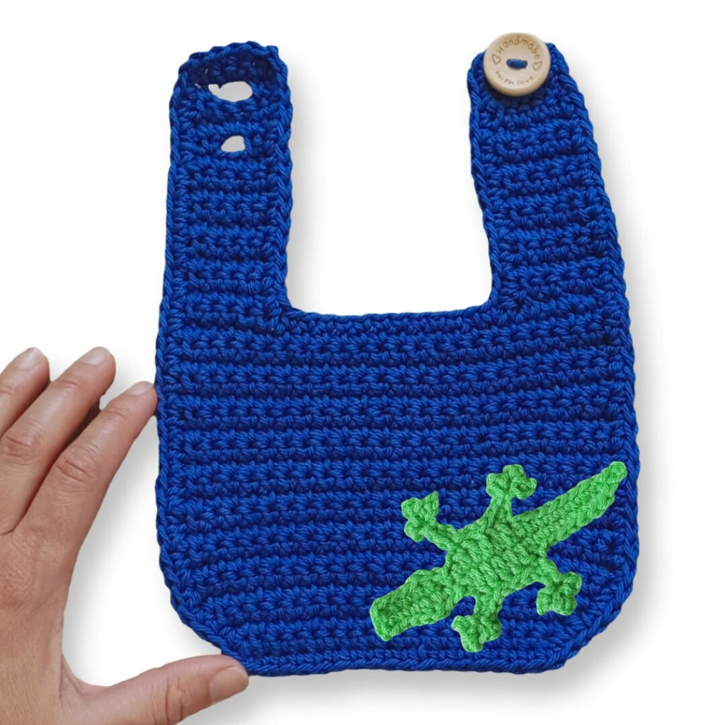 Basic Baby Bib Crochet Pattern: Beginner-Friendly Appliqué (PDF Pattern)